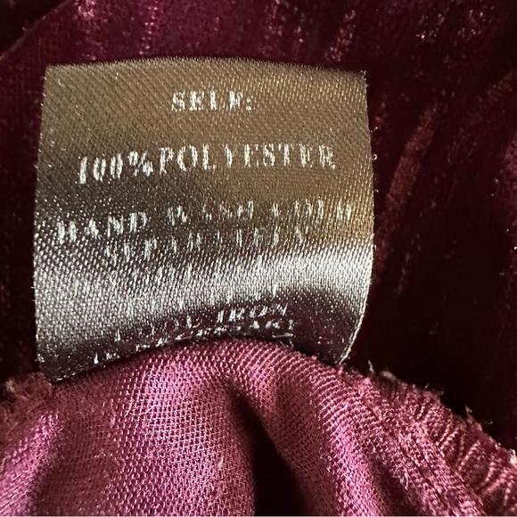 Lapis Deep Purple Velvet Blouse Large - Picture 6 of 8